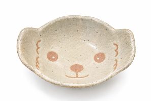 小皿(イヌ顔)