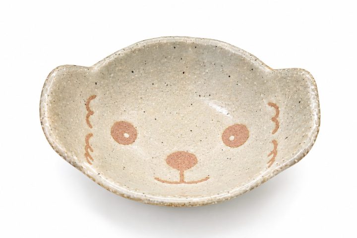 小皿(イヌ顔)