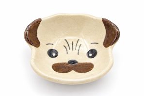 小皿（イヌ顔）