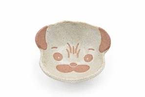 小皿（イヌ顔）